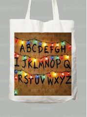 Екосумка Алфавіт Дуже дивні справи - Alphabet Stranger things, 26010036