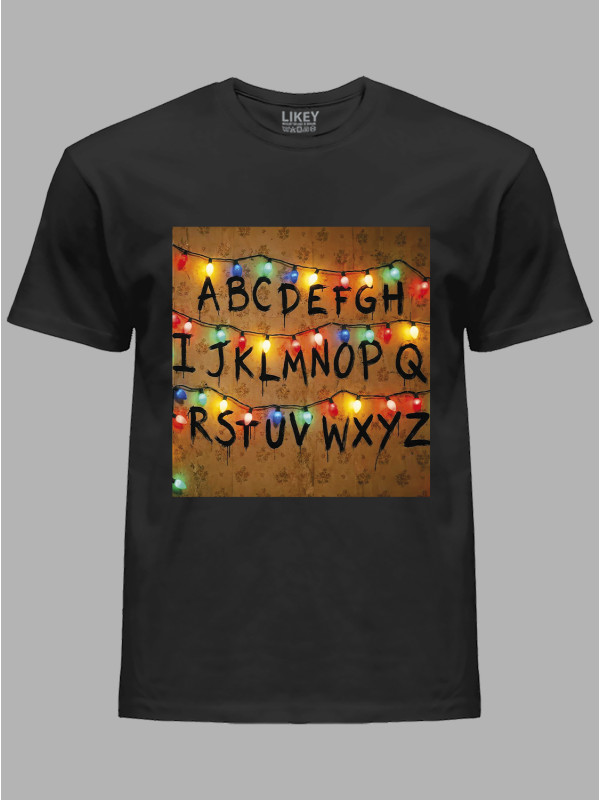 Футболка Алфавіт Дуже дивні справи - Alphabet Stranger things, 26010036