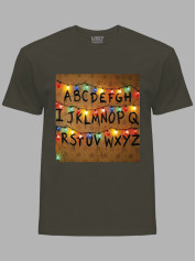 Футболка Алфавіт Дуже дивні справи - Alphabet Stranger things, 26010036