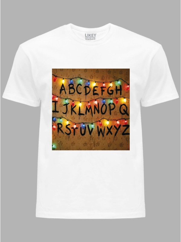 Футболка Алфавіт Дуже дивні справи - Alphabet Stranger things, 26010036