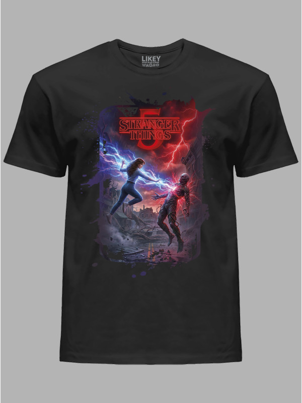 Футболка Дуже дивні справи 5 протистояння- Stranger things 5 confrontation, 26010037