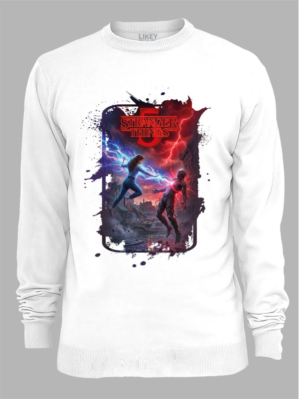 Світшот Дуже дивні справи 5 протистояння- Stranger things 5 confrontation, 26010037