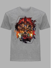Футболка Дуже дивні справи 5 всі герої - Stranger things 5 all heroes, 26010038