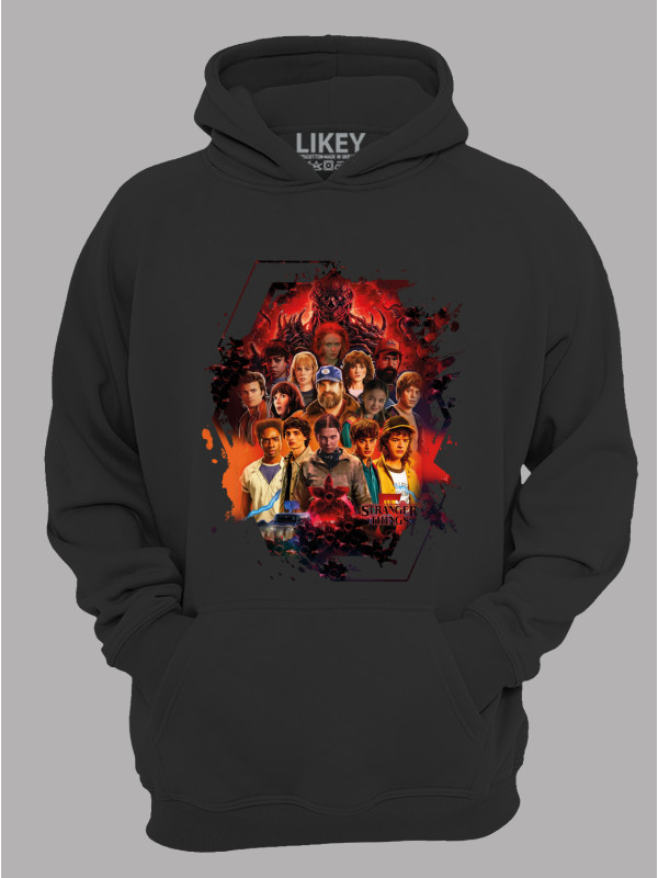 Худі Дуже дивні справи 5 всі герої - Stranger things 5 all heroes, 26010038