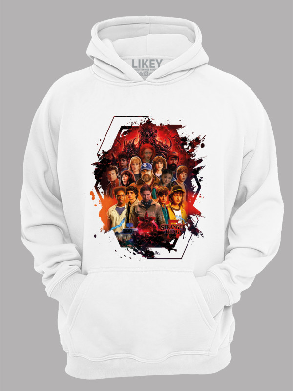 Худі Дуже дивні справи 5 всі герої - Stranger things 5 all heroes, 26010038
