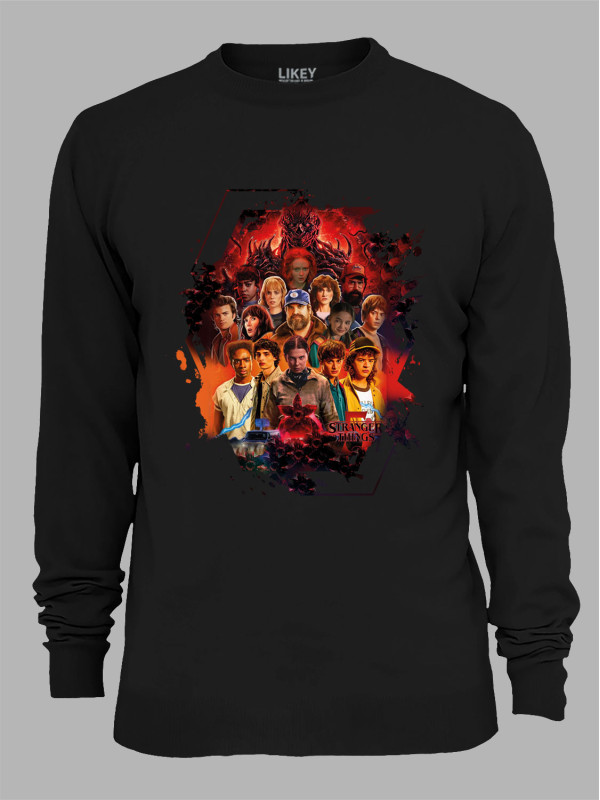 Світшот Дуже дивні справи 5 всі герої - Stranger things 5 all heroes, 26010038