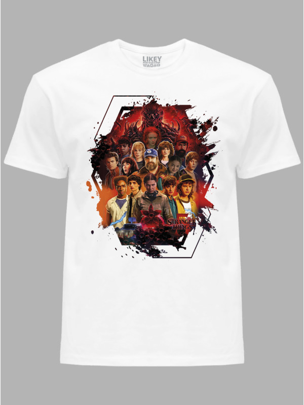 Футболка Дуже дивні справи 5 всі герої - Stranger things 5 all heroes, 26010038