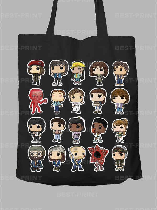 Екосумка Дуже дивні справи Герої - Stranger things Heroes, 26010039