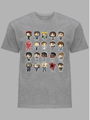 Футболка Дуже дивні справи Герої - Stranger things Heroes, 26010039