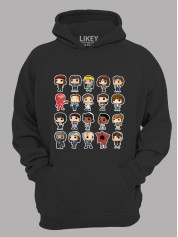 Худі Дуже дивні справи Герої - Stranger things Heroes, 26010039