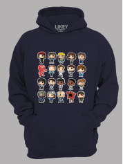 Худі Дуже дивні справи Герої - Stranger things Heroes, 26010039