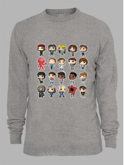 Світшот Дуже дивні справи Герої - Stranger things Heroes, 26010039