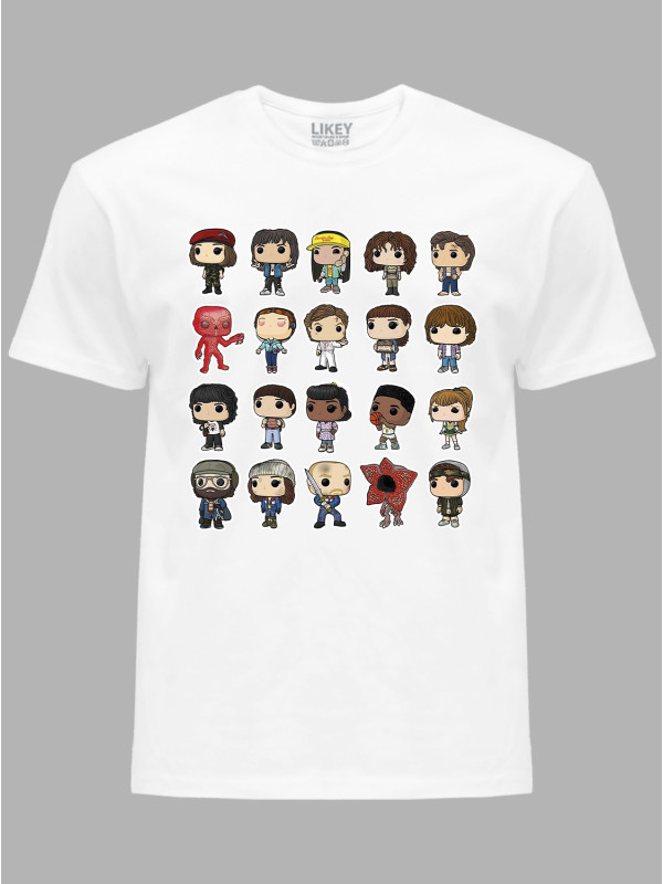 Футболка Дуже дивні справи Герої - Stranger things Heroes, 26010039