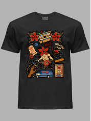 Футболка Дуже дивні справи наліпки - Stranger things stickers, 26010041