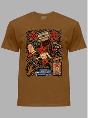 Футболка Дуже дивні справи наліпки - Stranger things stickers, 26010041