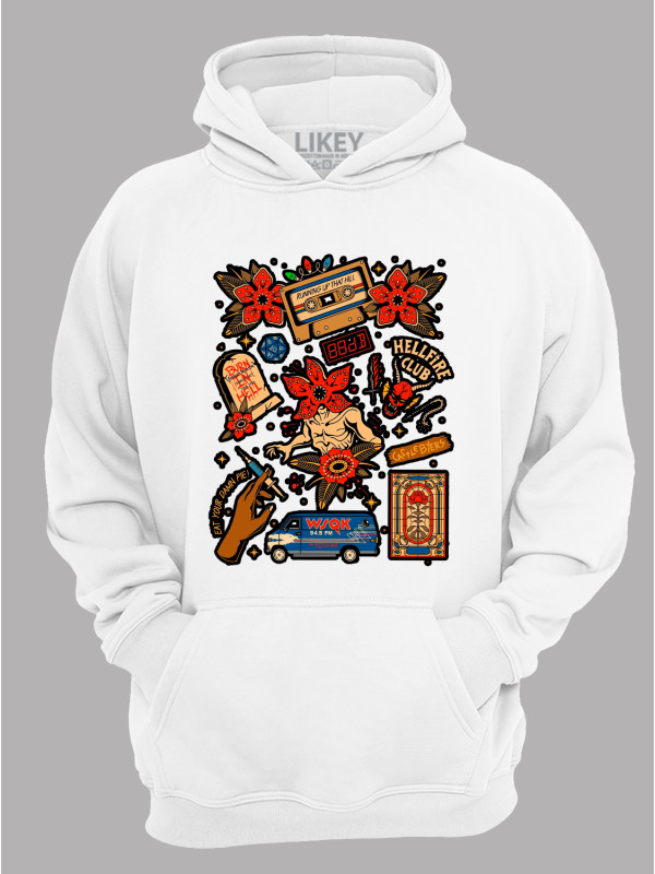 Худі Дуже дивні справи наліпки - Stranger things stickers, 26010041