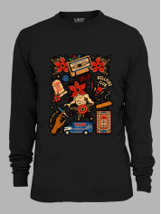 Світшот Дуже дивні справи наліпки - Stranger things stickers, 26010041