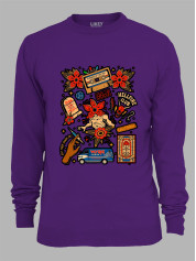 Світшот Дуже дивні справи наліпки - Stranger things stickers, 26010041