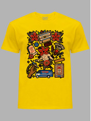 Футболка Дуже дивні справи наліпки - Stranger things stickers, 26010041