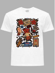 Футболка Дуже дивні справи наліпки - Stranger things stickers, 26010041