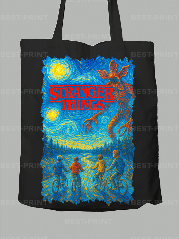Екосумка Дуже дивні справи Ван Гог- Stranger things Van Gogh, 26010046