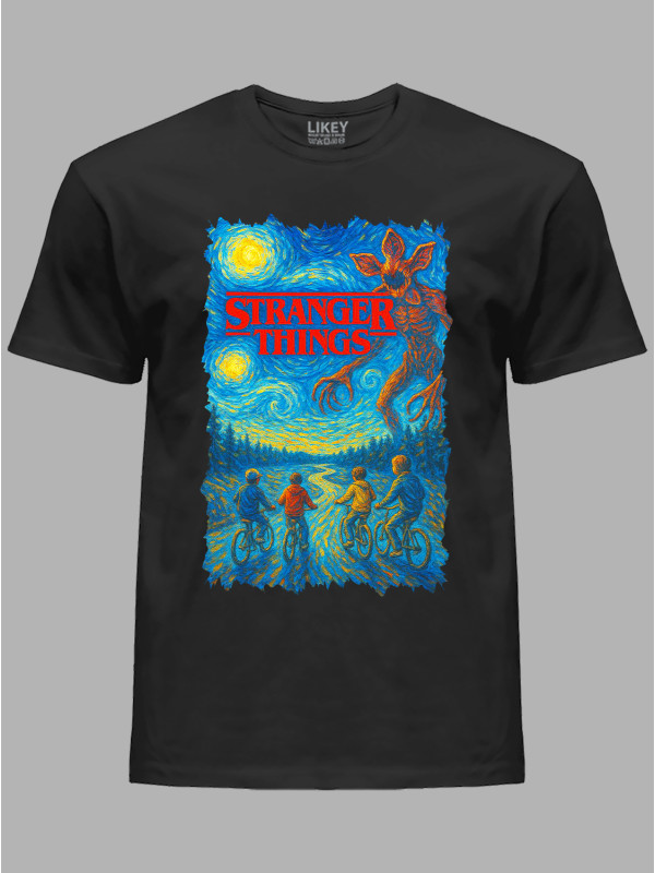 Футболка Дуже дивні справи Ван Гог- Stranger things Van Gogh, 26010046