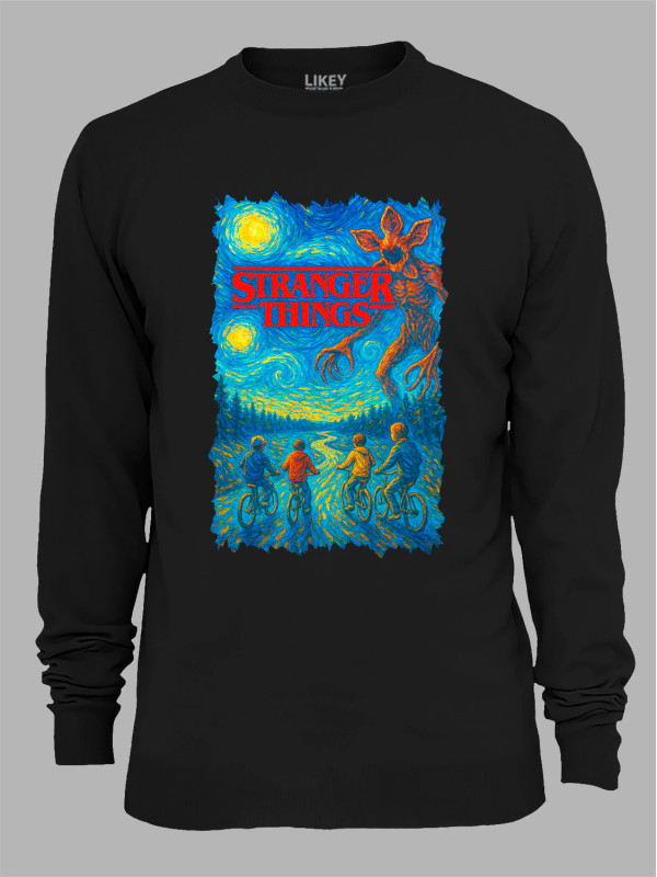 Світшот Дуже дивні справи Ван Гог- Stranger things Van Gogh, 26010046