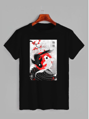 Футболка с принтом Рыбки Инь-Янь (21023105)