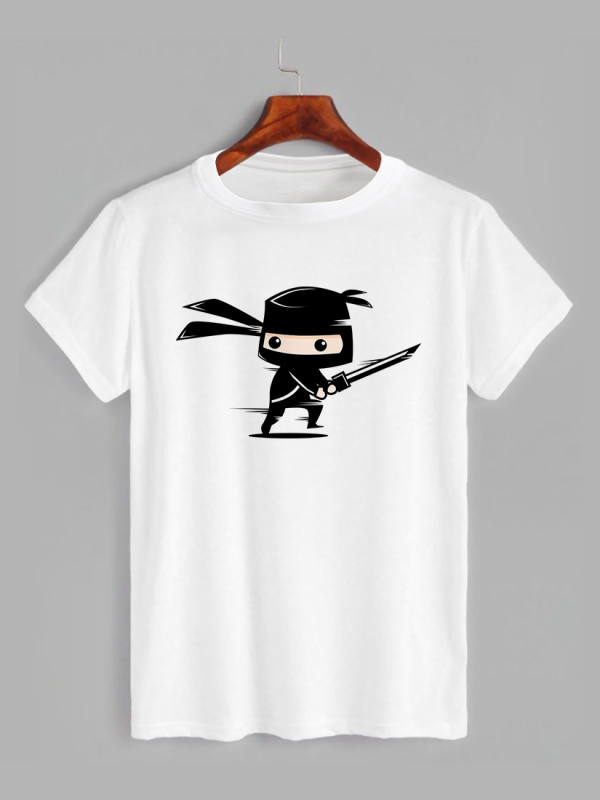 Футболка з принтом Чорний Ніндзя (0741)