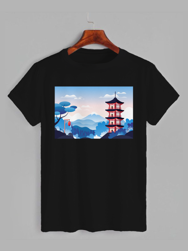 Футболка з принтом Японія (0805)