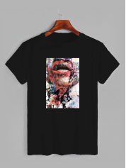 Футболка з принтом Breathing - Дихання (0128)