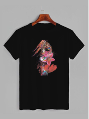 Футболка з принтом Girl (Дівчина) (0132)