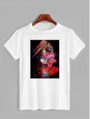 Футболка з принтом Girl (Дівчина) (0132)