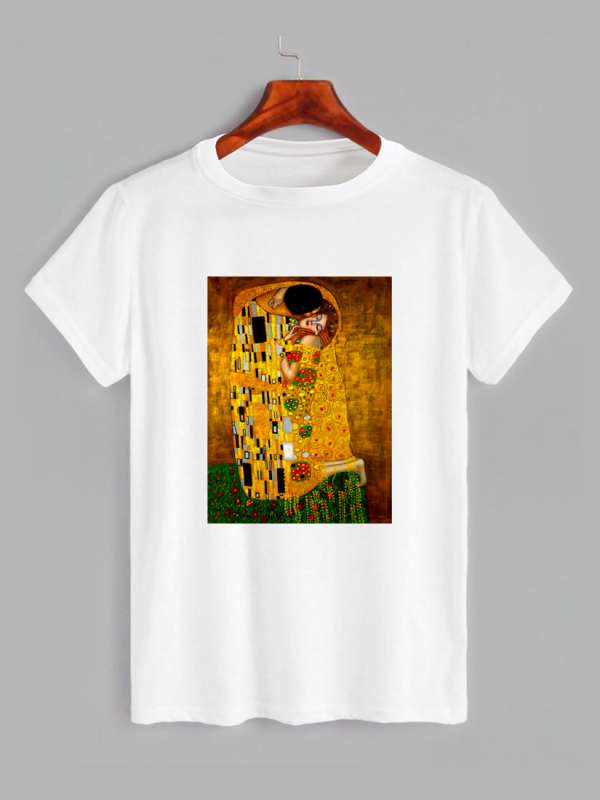 Футболка з принтом Поцілунок (Густав Клімт) (0169)