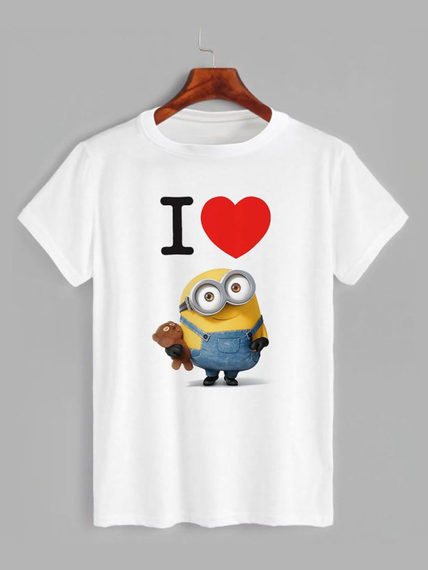 Футболка з принтом Міньон Кохання (1103)
