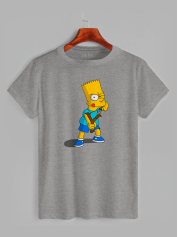 Футболка детская с принтом Барт из Симпсонов (The Simpsons) - 21030310