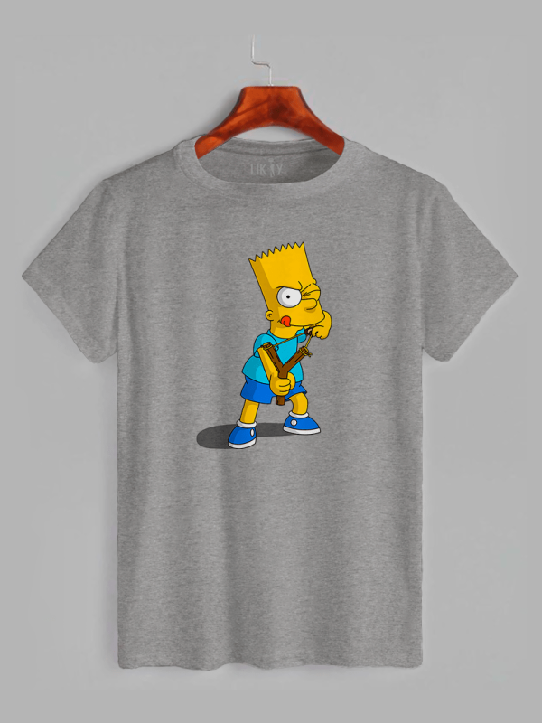 Футболка детская с принтом Барт из Симпсонов (The Simpsons) - 21030310