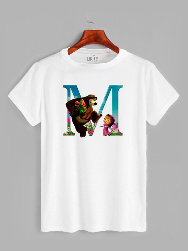 Футболка дитяча з принтом Маша та Ведмідь - 21030320