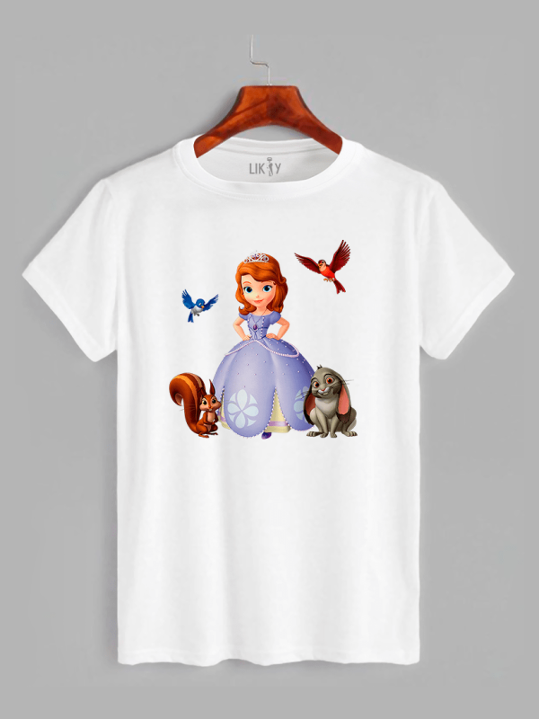 Футболка дитяча з принтом Принцеса - 21030329