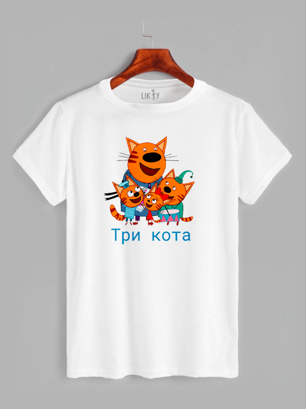 Футболка дитяча з принтом Три кота - 21030337