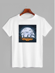 Футболка з принтом Хеллоуїн Pumpkin (2341)