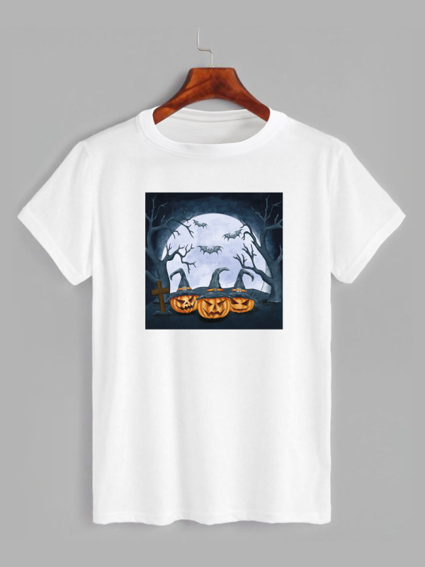 Футболка з принтом Хеллоуїн Pumpkin (2341)