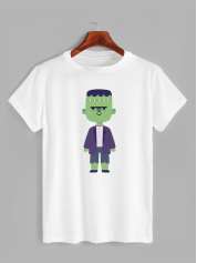 Футболка з принтом Хеллоуїн Зомбі (2344)