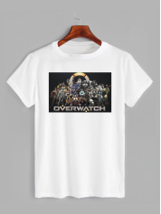 Футболка с принтом Overwatch - Овервотч (1649)