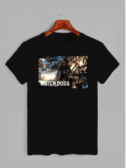 Футболка з принтом Watch dogs - Сторожевые псы (1650)