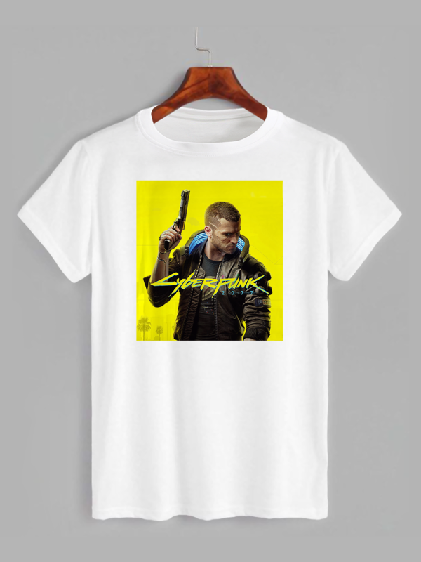 Футболка з принтом Cyberpunk 2077 (Кіберпанк 2077) (2504)