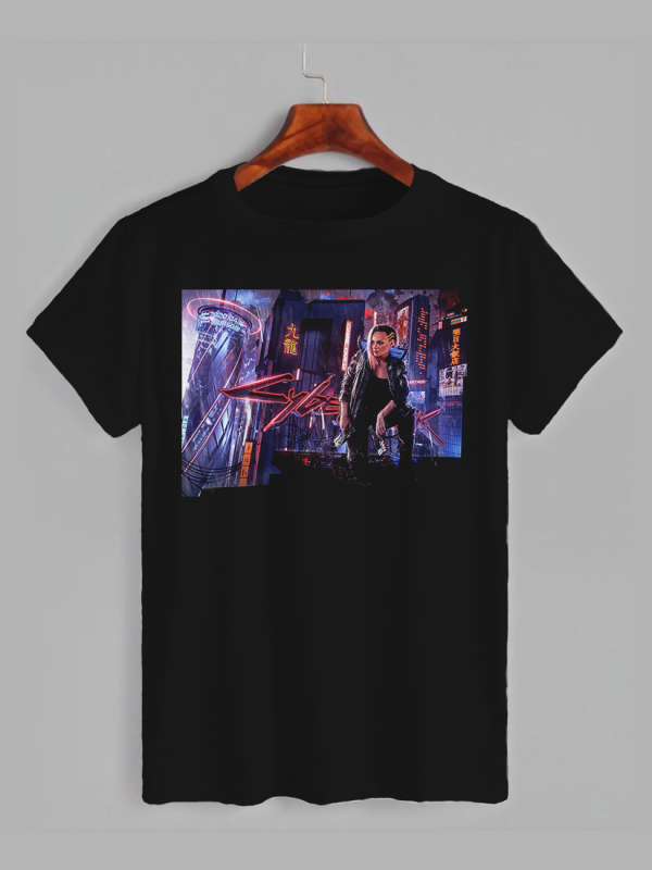 Футболка з принтом Cyberpunk 2077 (Кіберпанк 2077) (2507)