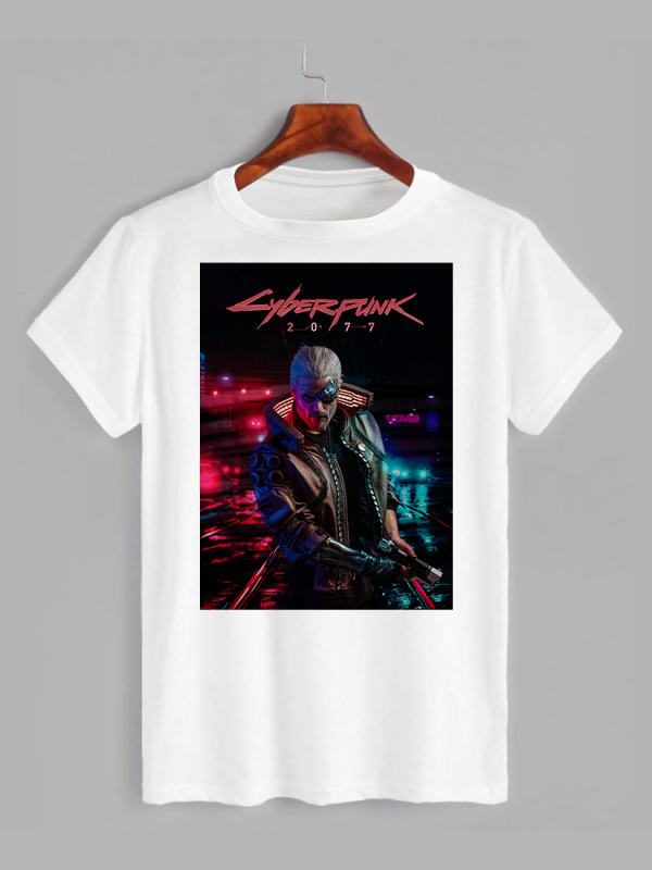 Футболка з принтом Cyberpunk 2077 (Кіберпанк 2077) (2508)