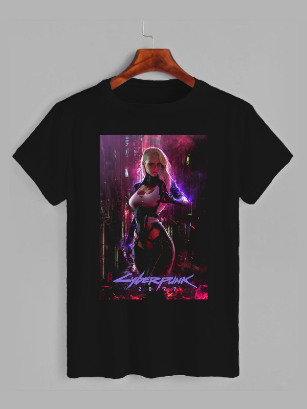 Футболка з принтом Cyberpunk 2077 (Кіберпанк 2077) (2509)