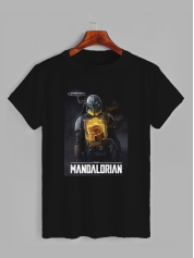 Футболка с принтом The Mandalorian (Мандалорец) (2560)